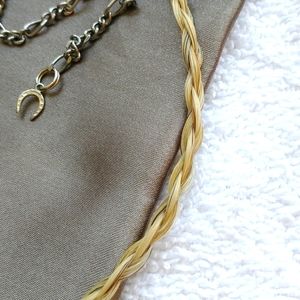 Necklace🌈Braided Horse🐴mane choker necklace